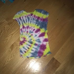 Tye dye shirt.